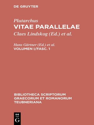 cover image of Vitae parallelae